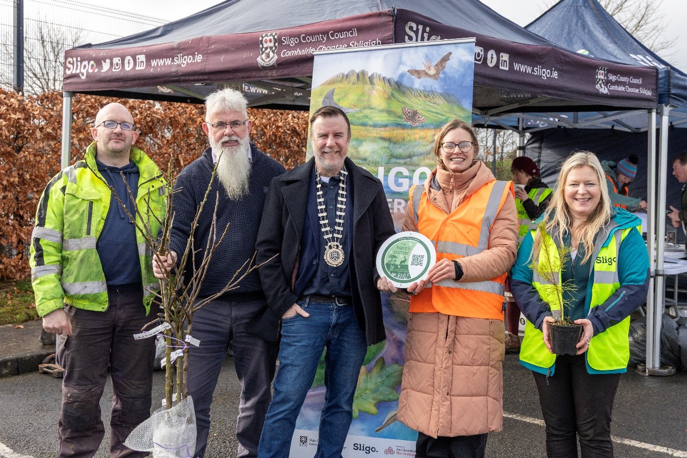 Hare&rsquo;s Corner applicants from across Sligo collect thousands of free trees to plant new hedgerows, orchards and woodlands!